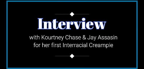  Interviewing Kourtney Chase before her first Interracial Creampie